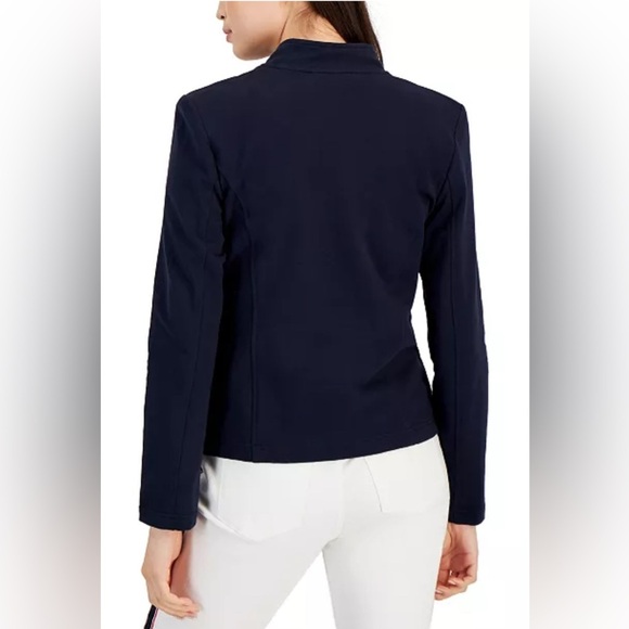 Tommy Hilfiger Women's Military Band Jacket Cardigan Black Medium - Picture 2 of 10